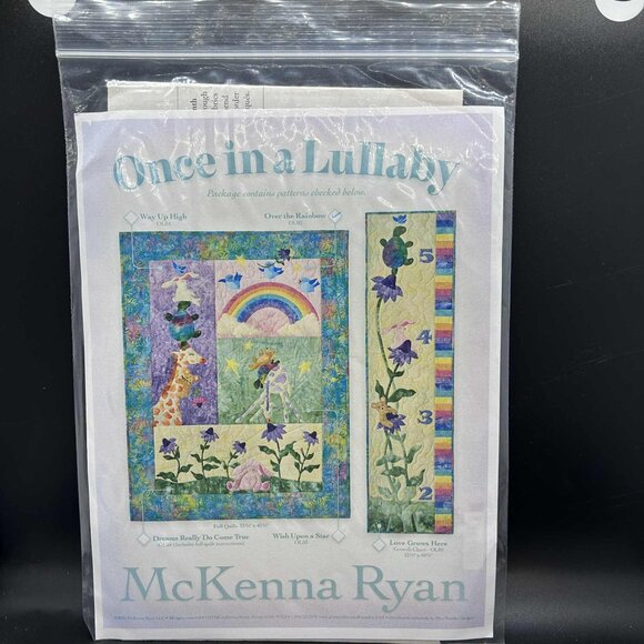 McKenna Ryan Block 2 “Over the Rainbow” Applique Quilt Sewing Pattern Uncut FF - Picture 2 of 6